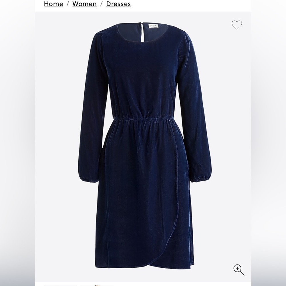 J. Crew Velvet Dress